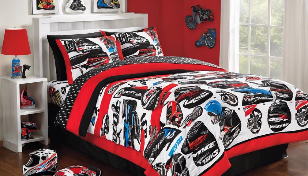 exciting motocross bedroom decor