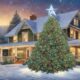 festive holiday season trees