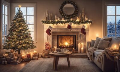 festive indoor christmas lighting