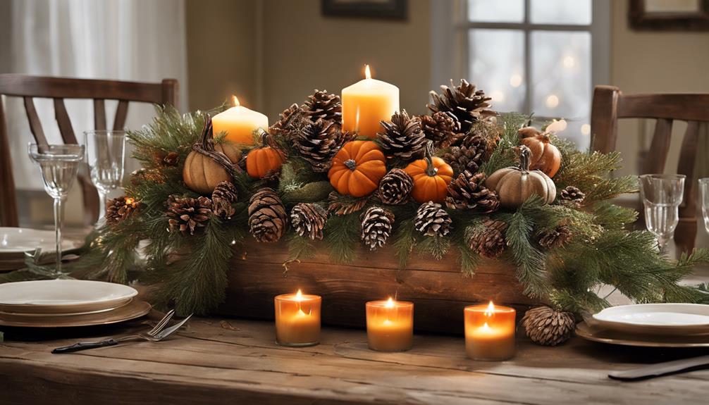 festive winter table decor