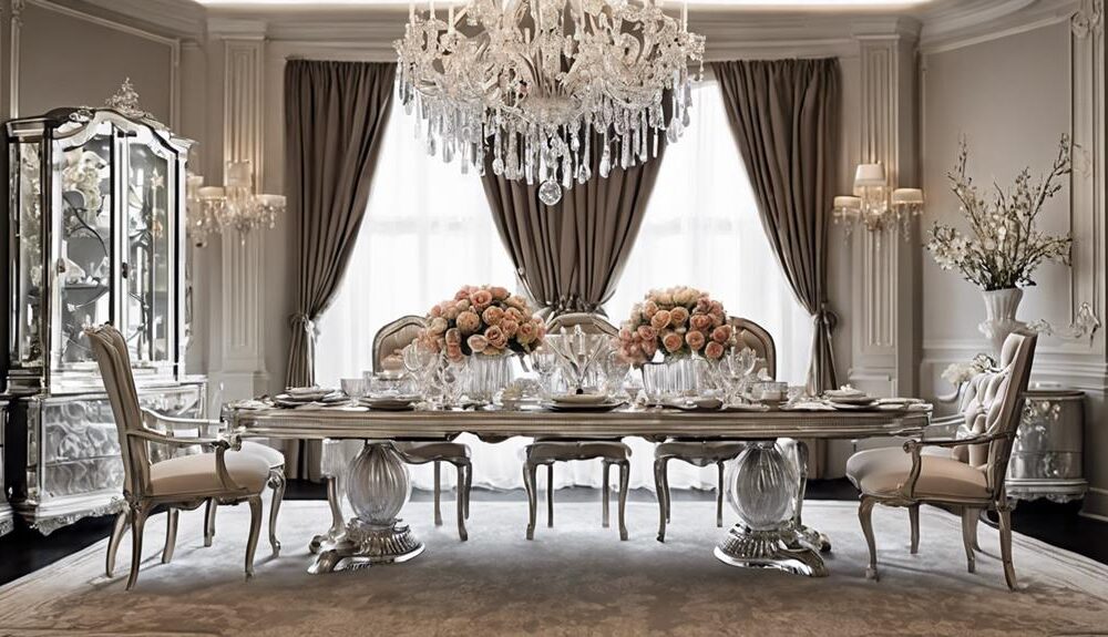 formal dining table decor