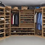 garage shoe rack organization