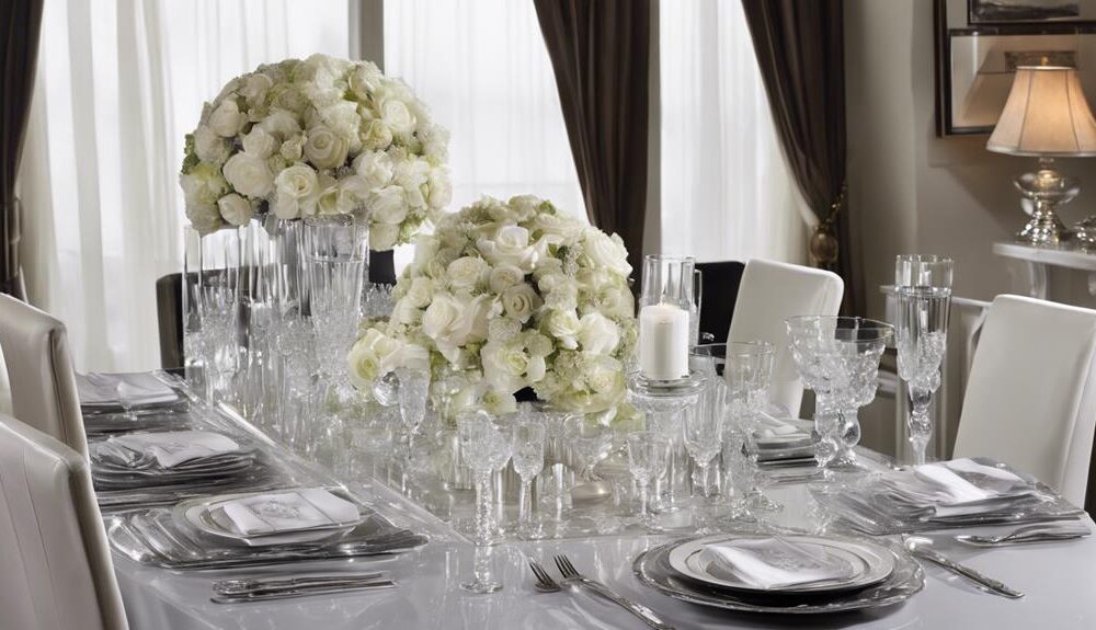 glass dining table elegance