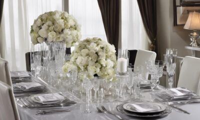 glass dining table elegance
