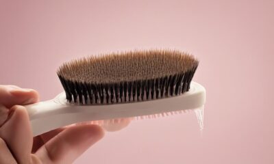 hairbrush cleaning for shine