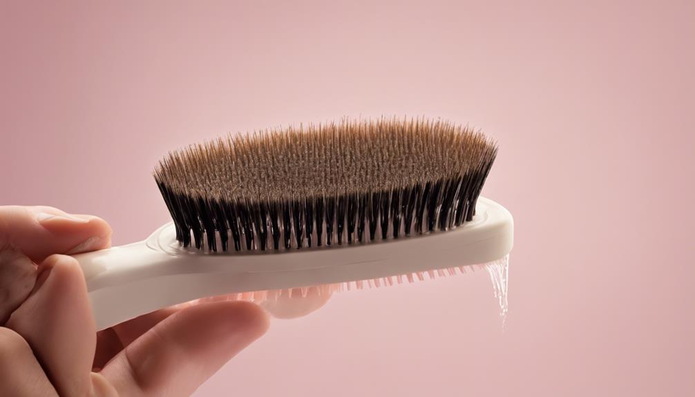 hairbrush cleaning for shine