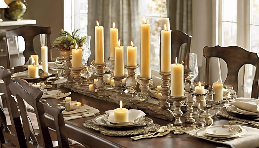 innovative candle arrangements