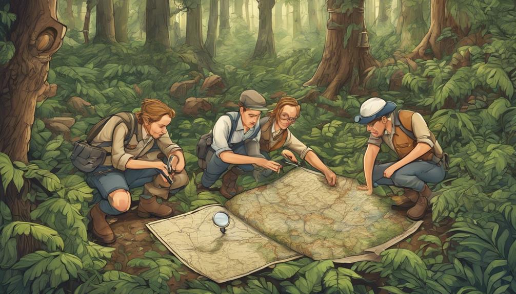 intricate treasure map adventures