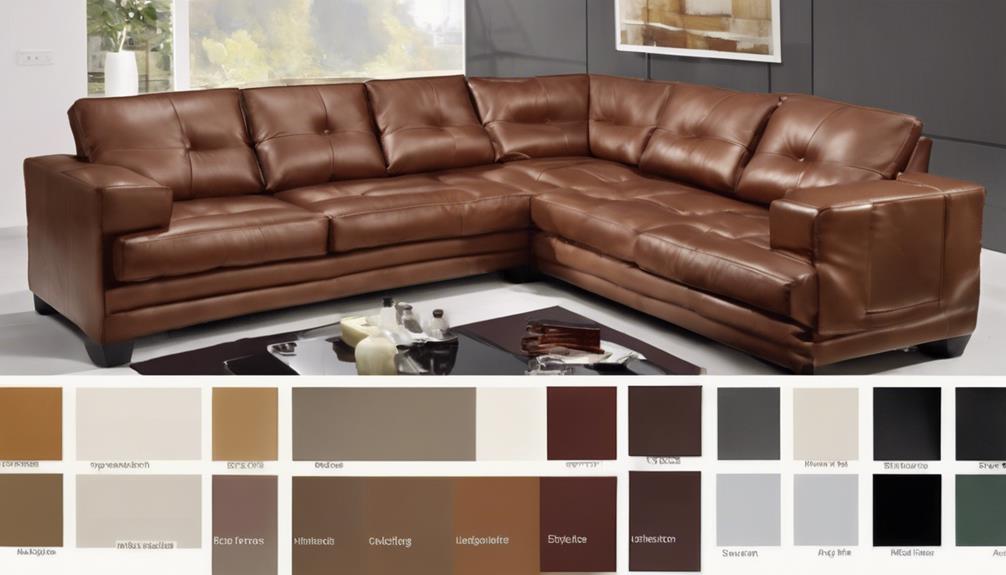 leather sofa dye selection