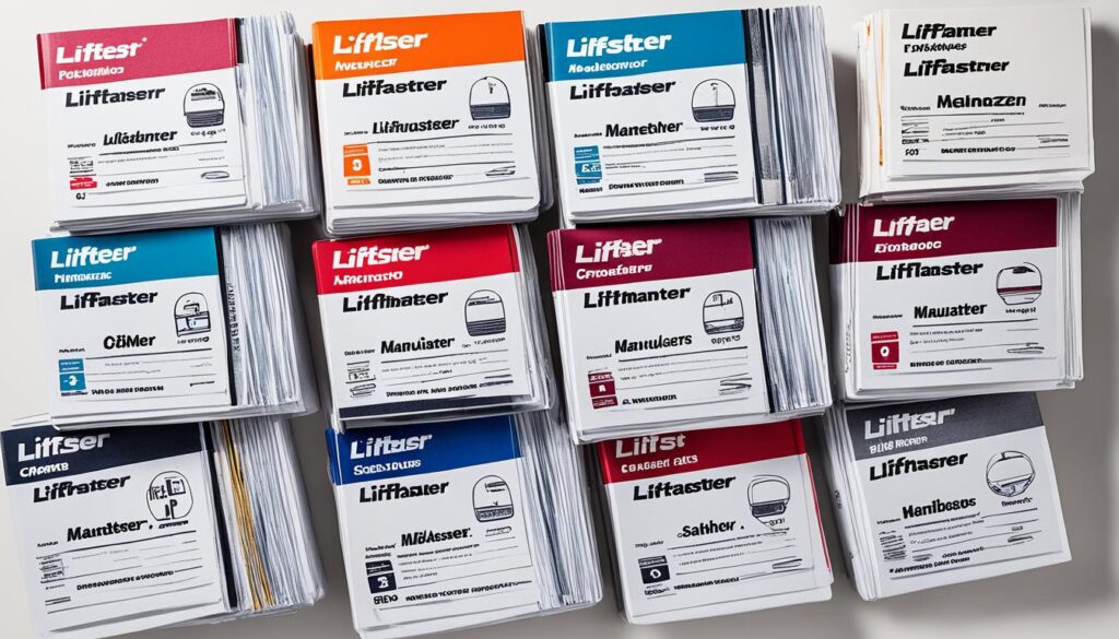 liftmaster opener manuals in multiple languages