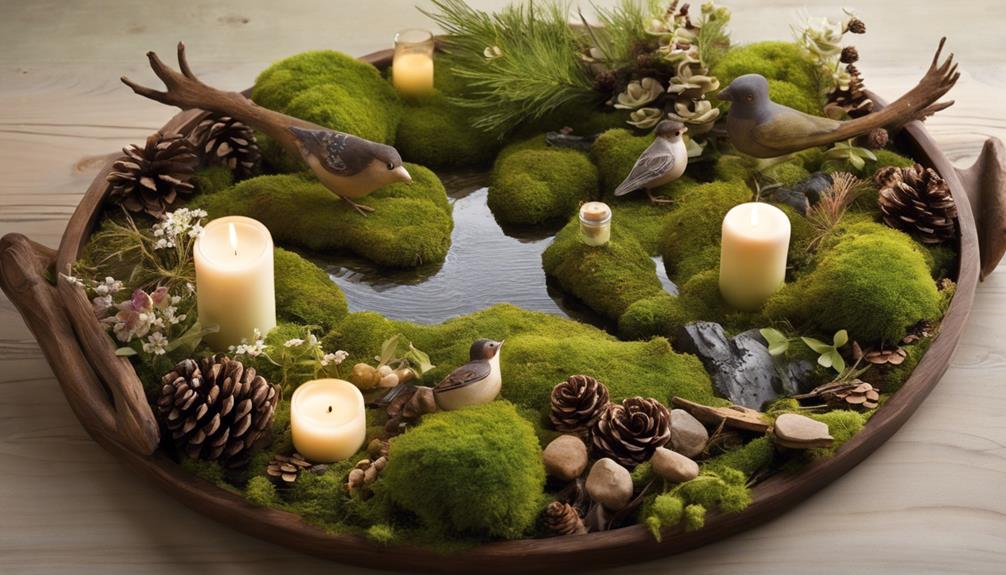 nature themed table decor ideas