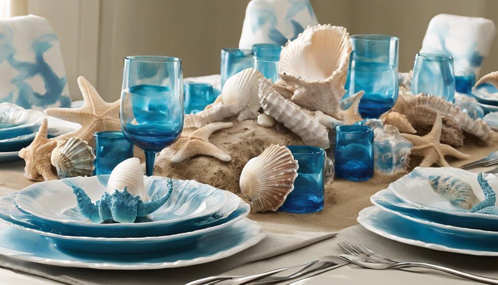 ocean themed dinnerware and serveware