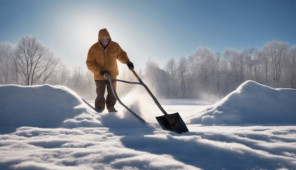 optimal snow shoveling times