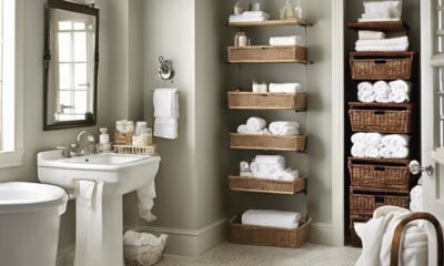 organize towels in bathroom