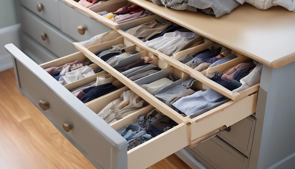 organizing dresser efficiently and effectively