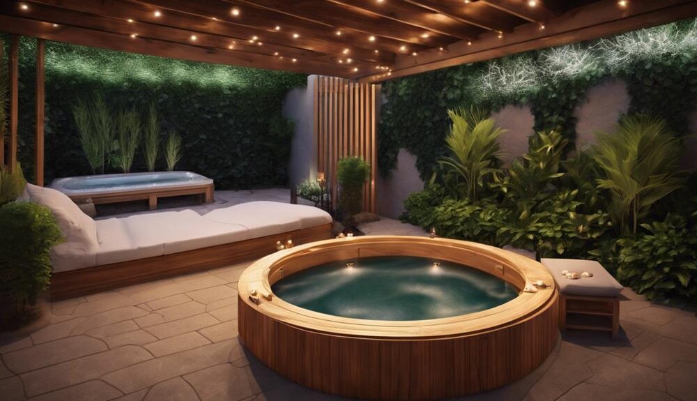 outdoor spa relaxation ideas