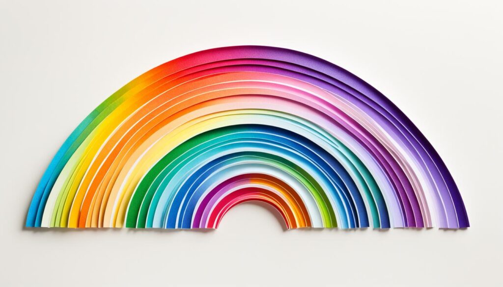 paper rainbows