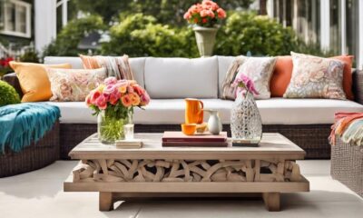 patio coffee table decor