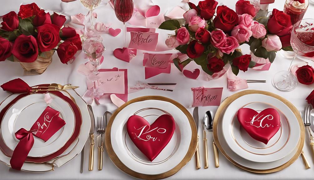 personalized table settings enhance dining