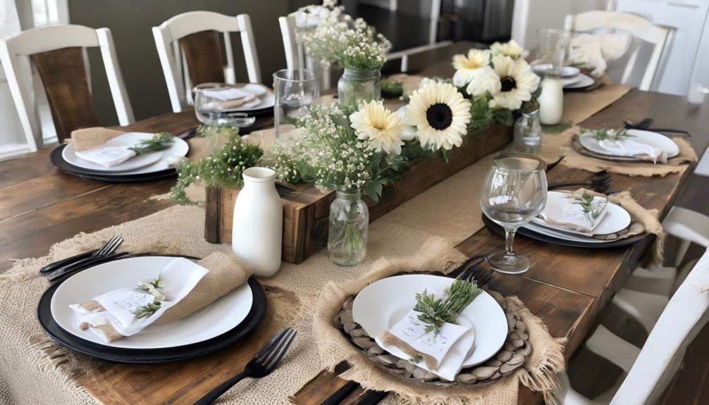 rustic elegance for dining