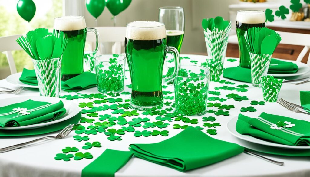 shamrock themed party supplies