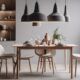 small space dining decor