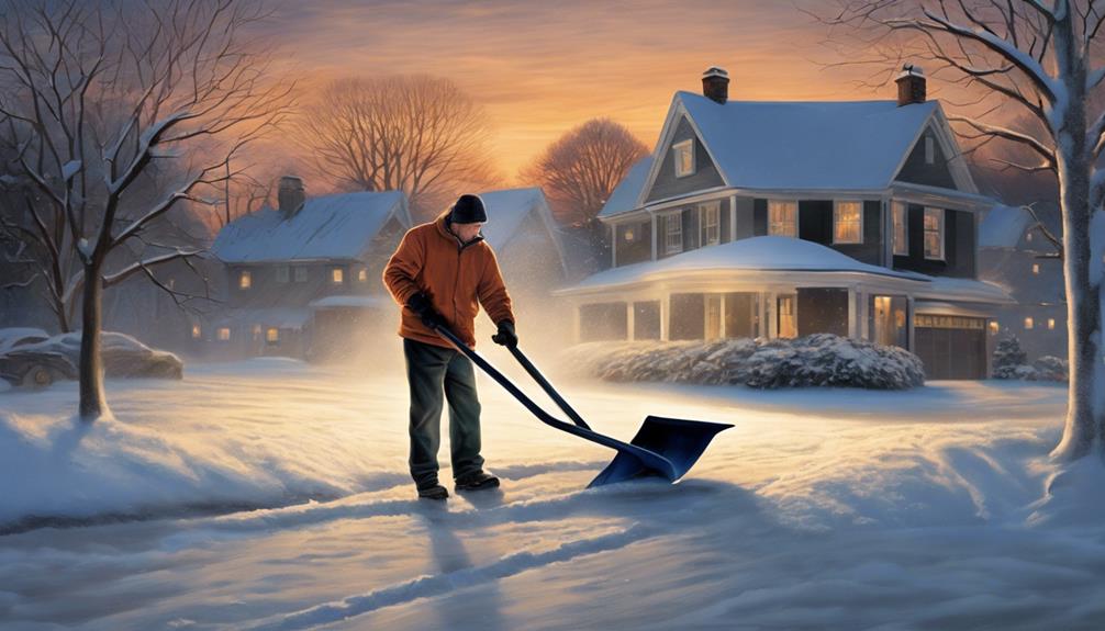 snow shoveling time considerations