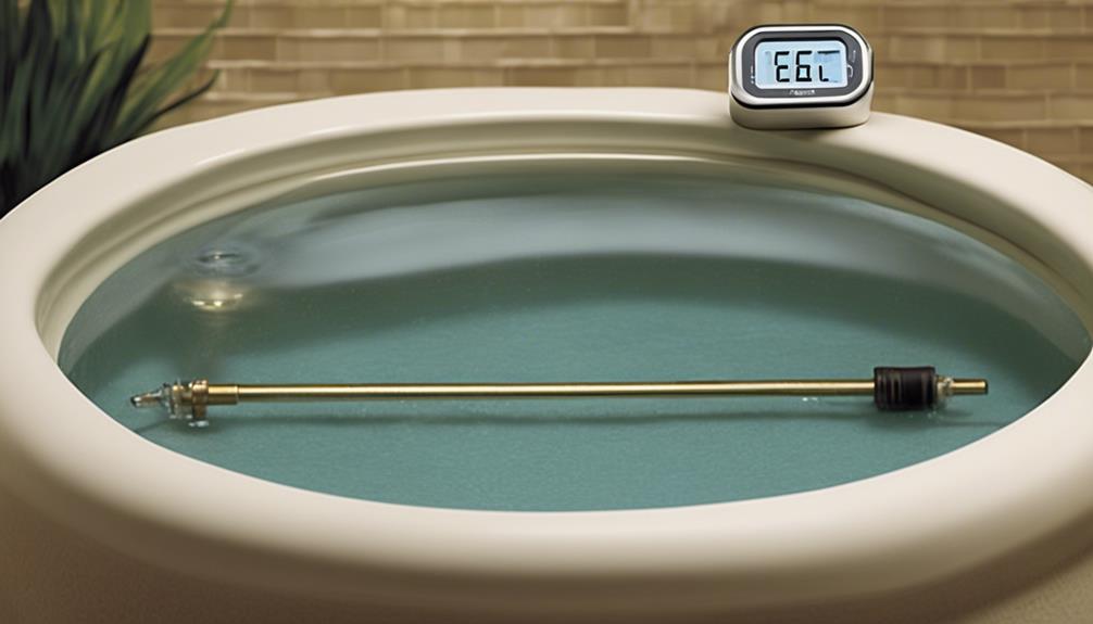 spa water temperature gauges