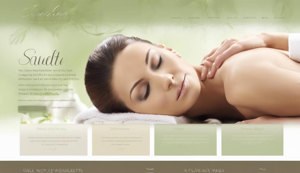 spa website design templates