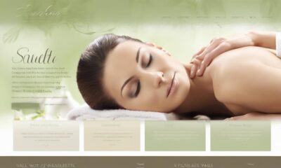 spa website design templates