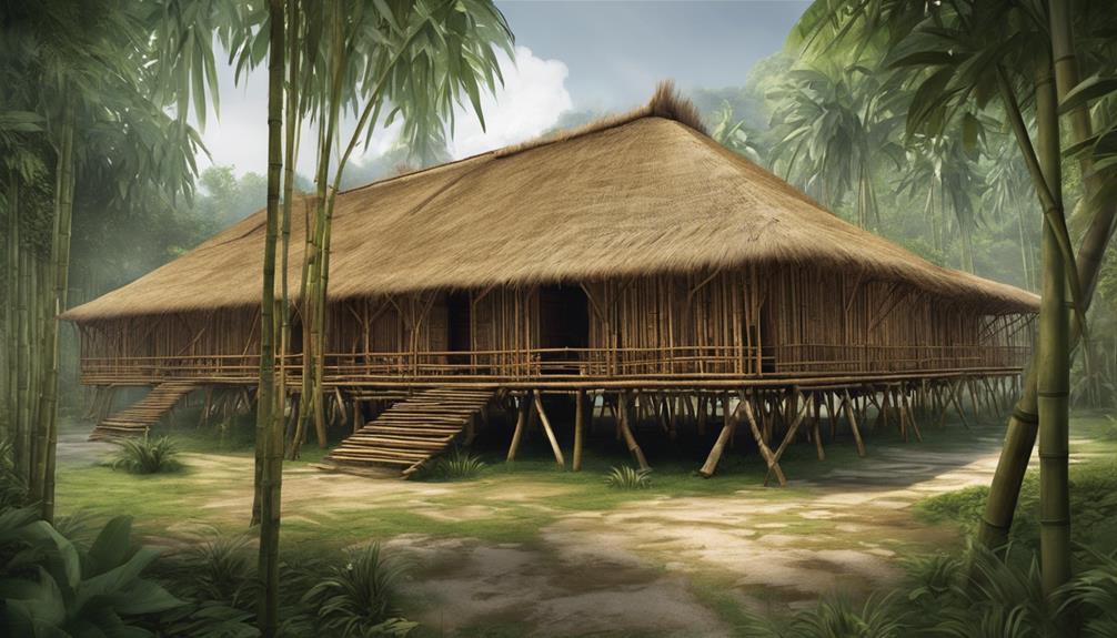 traditional bamboo homes borneo