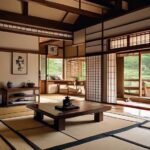 traditional japanese houses use wood