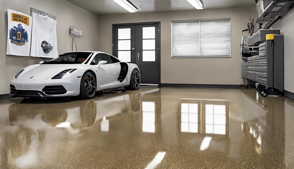 transform garage floor with epoxy