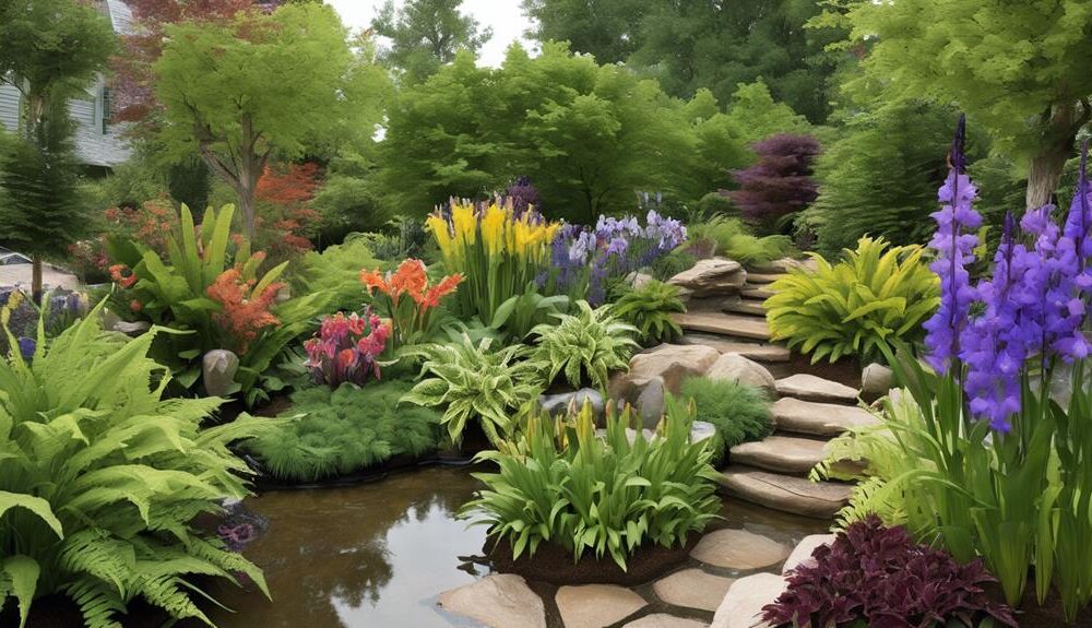 transform waterlogged garden with plants