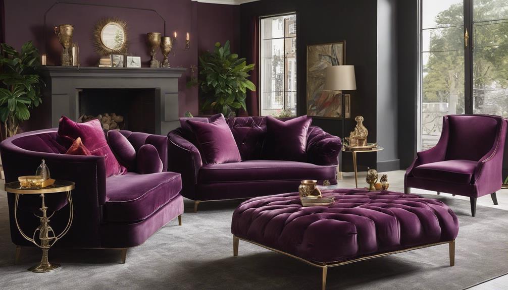 velvet sofas for chic living rooms