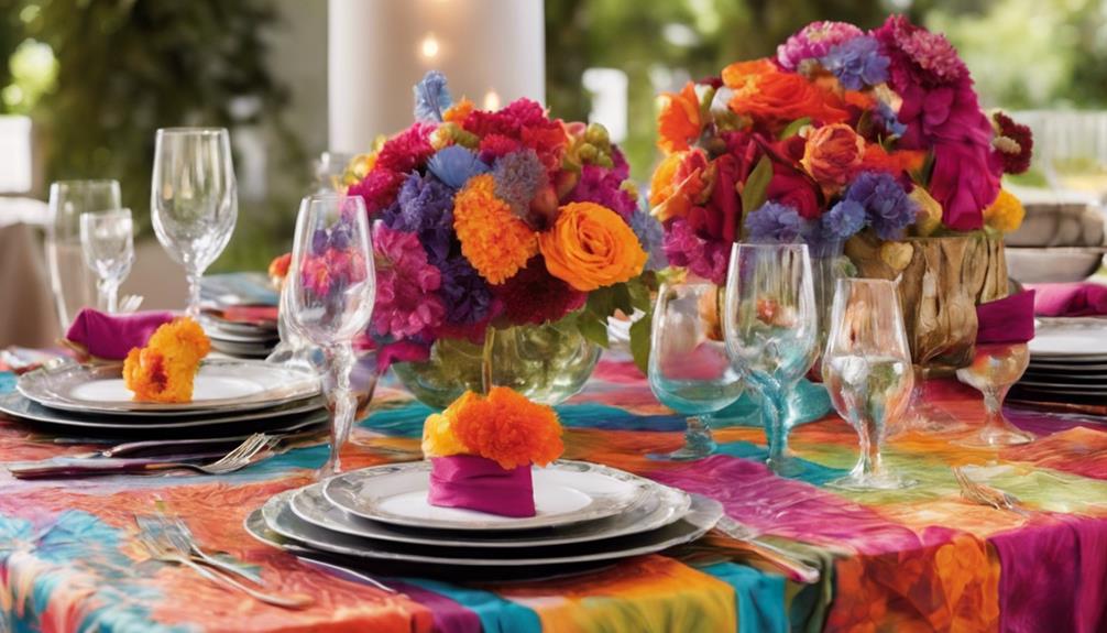 vibrant tablecloth assortment varies
