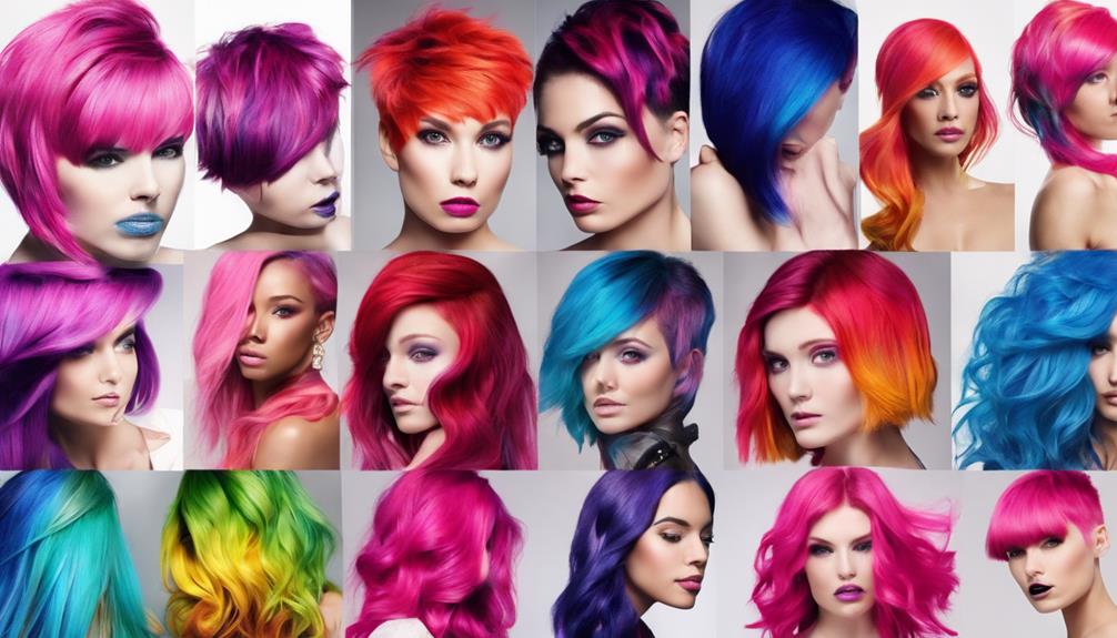 vibrant unconventional hair colors