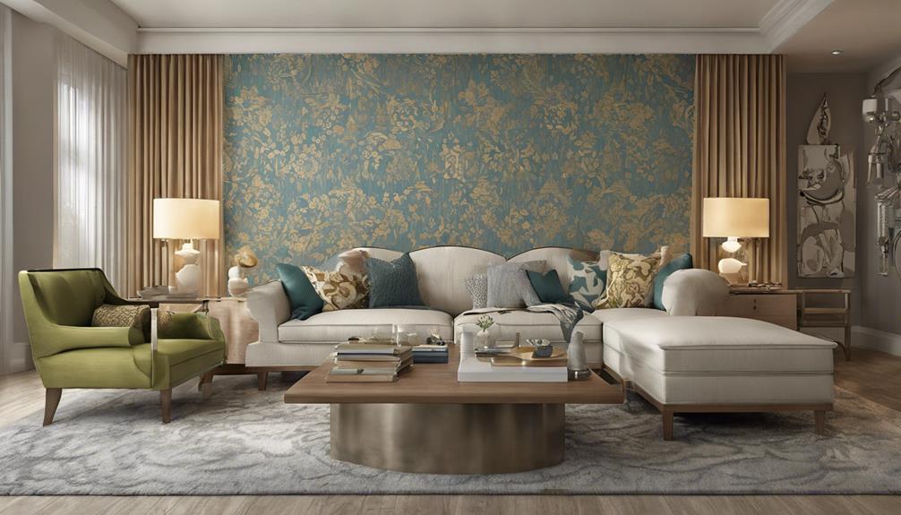 wallpaper selection for living room