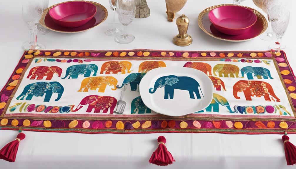 whimsical elephant table decor