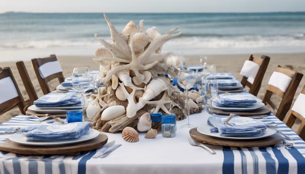 beach themed table decor tips