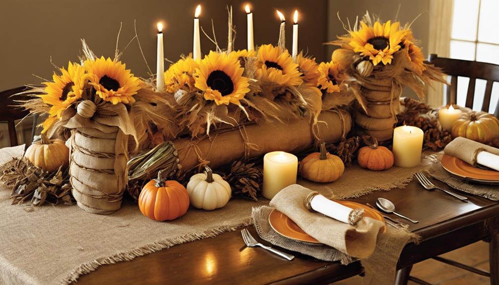 beautiful autumn table decor