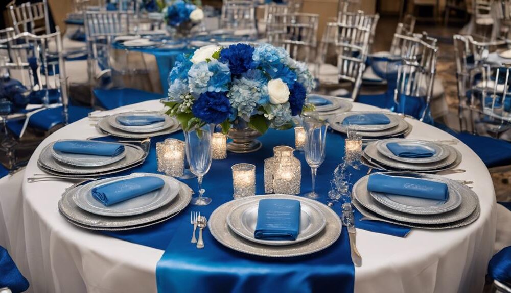 blue table decor ideas