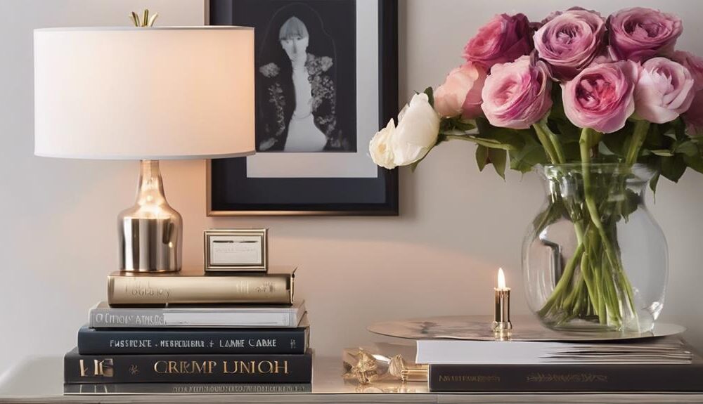 chic bedside table styling