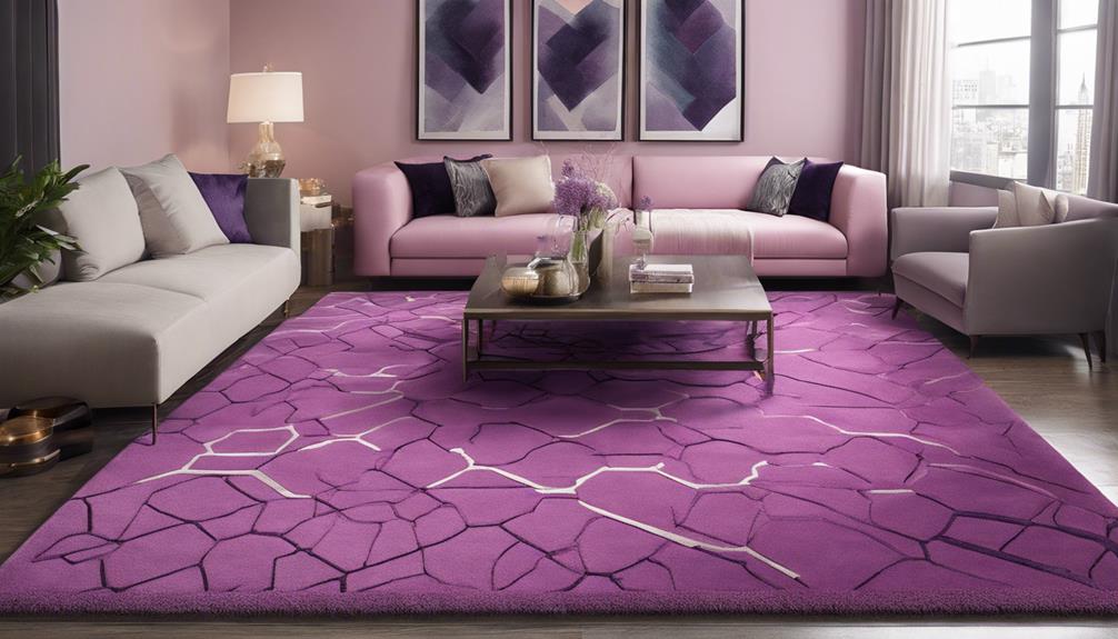 colorful violet area rugs