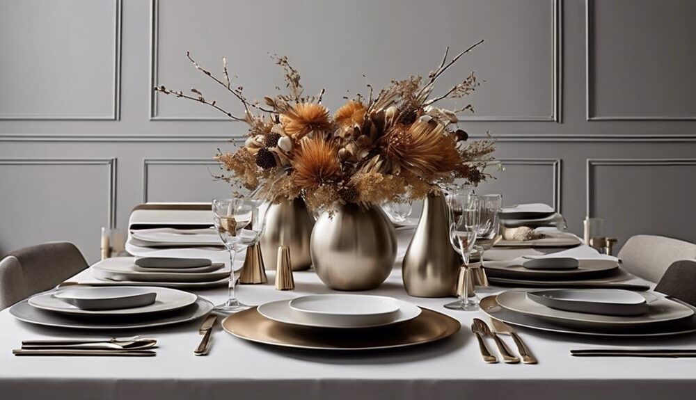 contemporary thanksgiving table decor