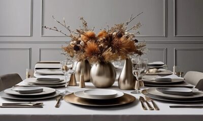 contemporary thanksgiving table decor