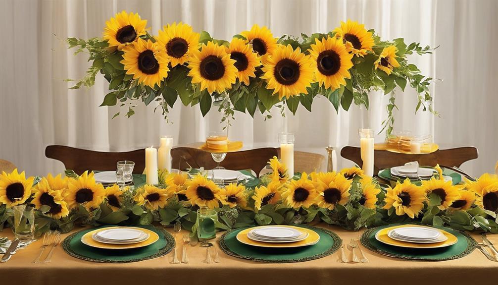 crafting a sunflower table