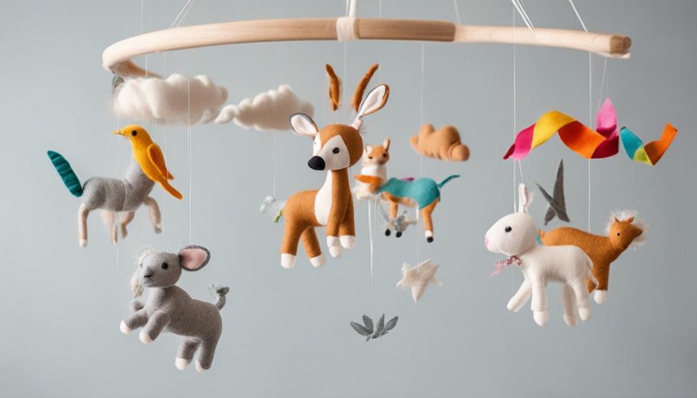 crafting a whimsical baby mobile