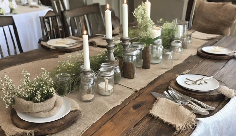 creating a rustic tablescape