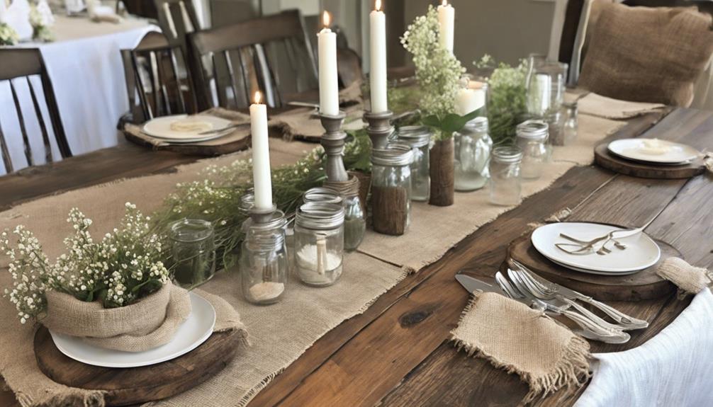 creating a rustic tablescape